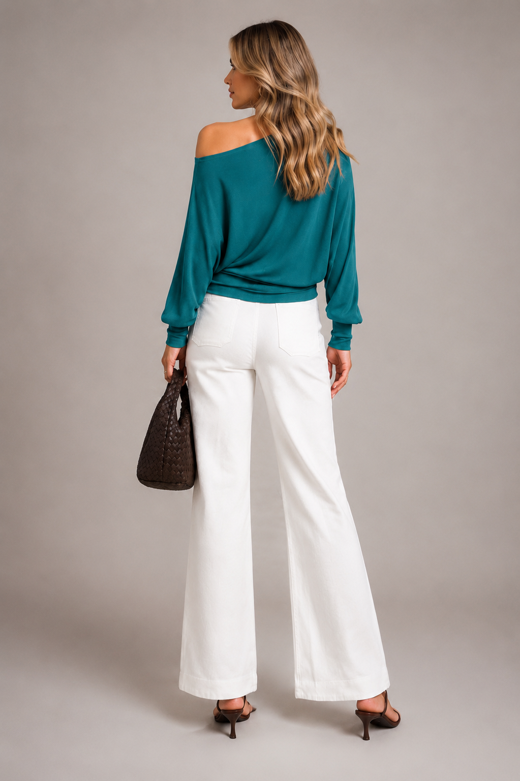 Nora Crepe Boatneck Knit Top