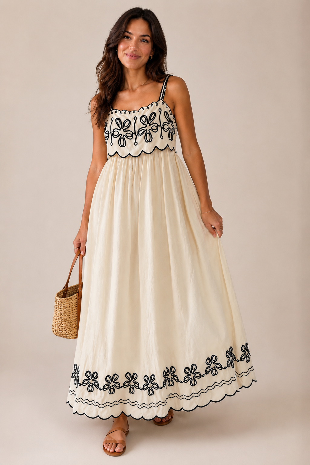 Kerala Embroidered Maxi Dress