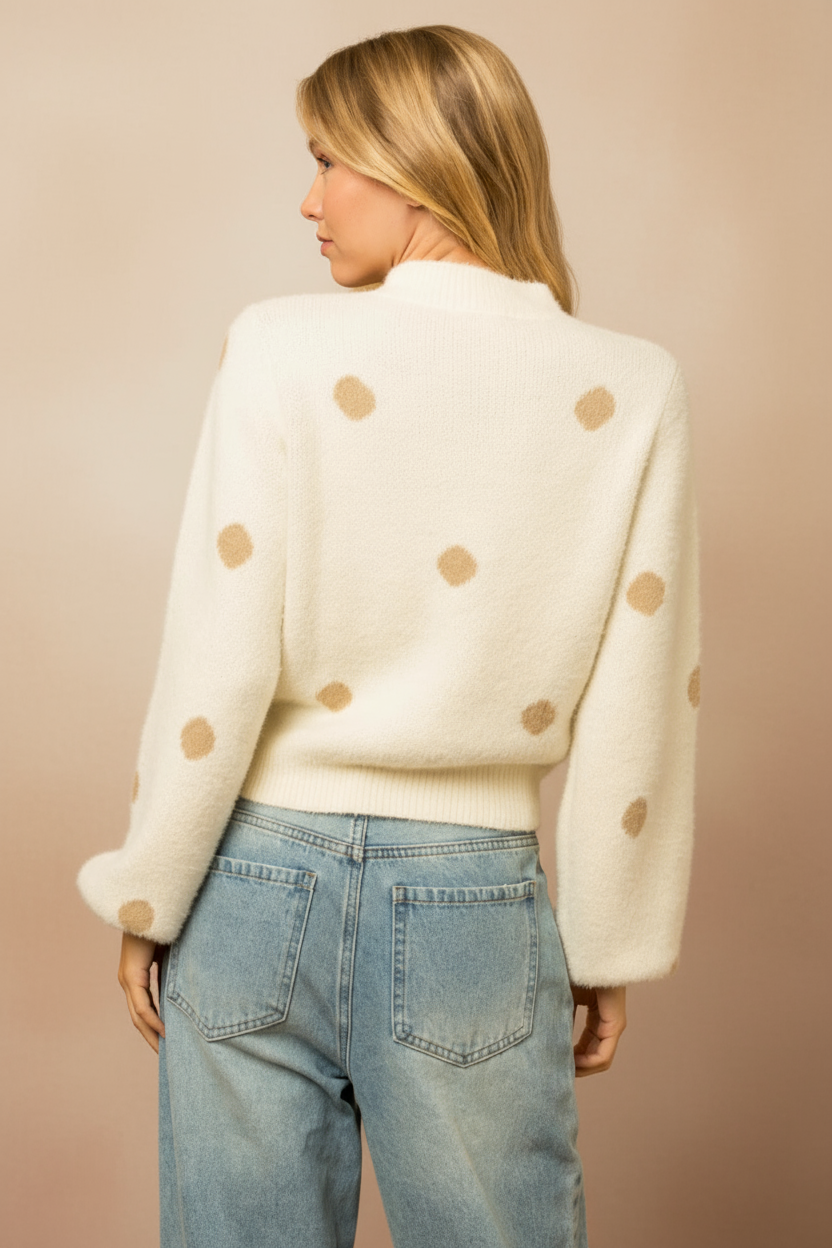 Chantelle Polka Dot Sweater