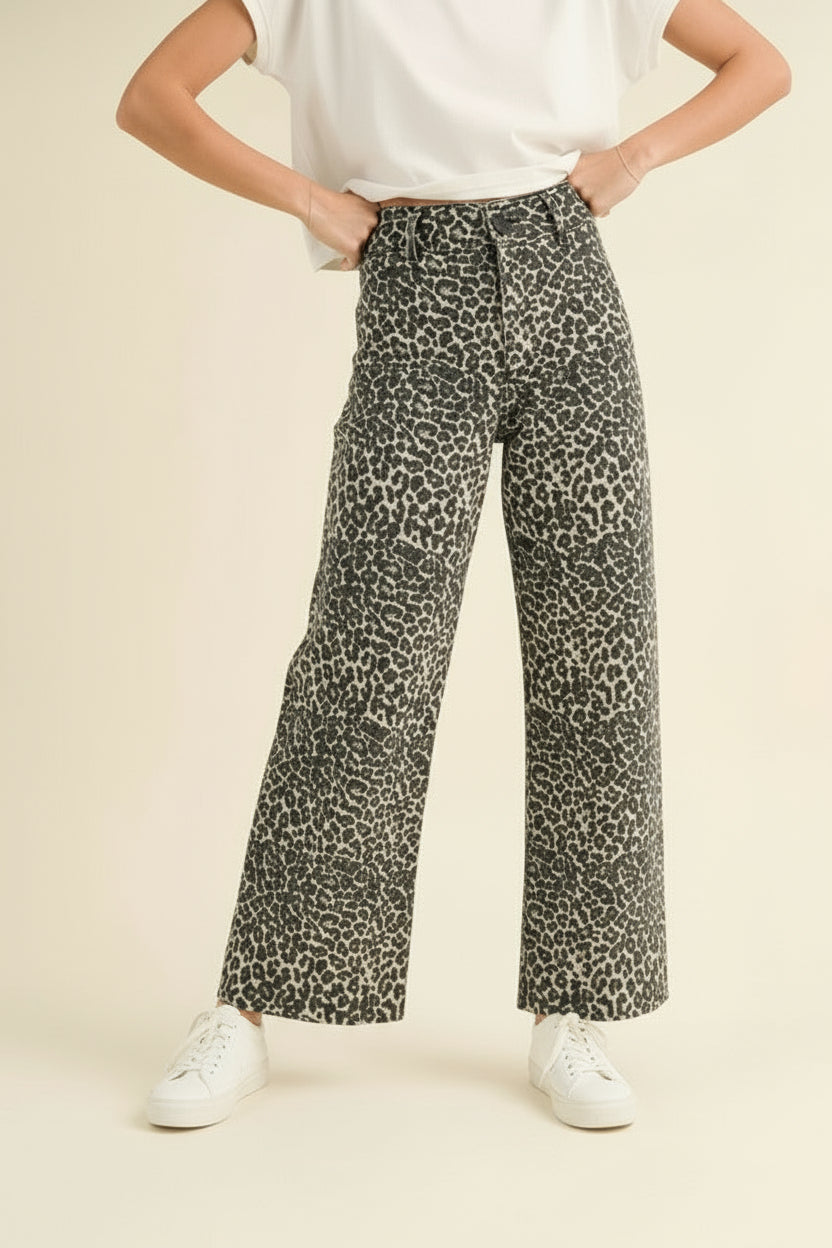 Afiya Leopard Print Pants