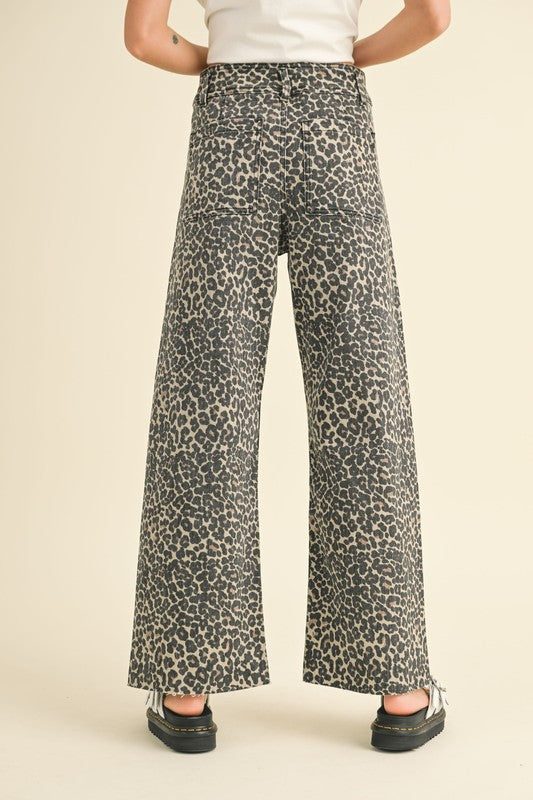 Afiya Leopard Print Pants