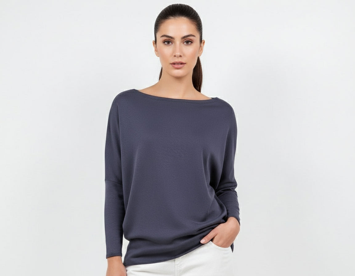 Quinny Boatneck Tunic Top
