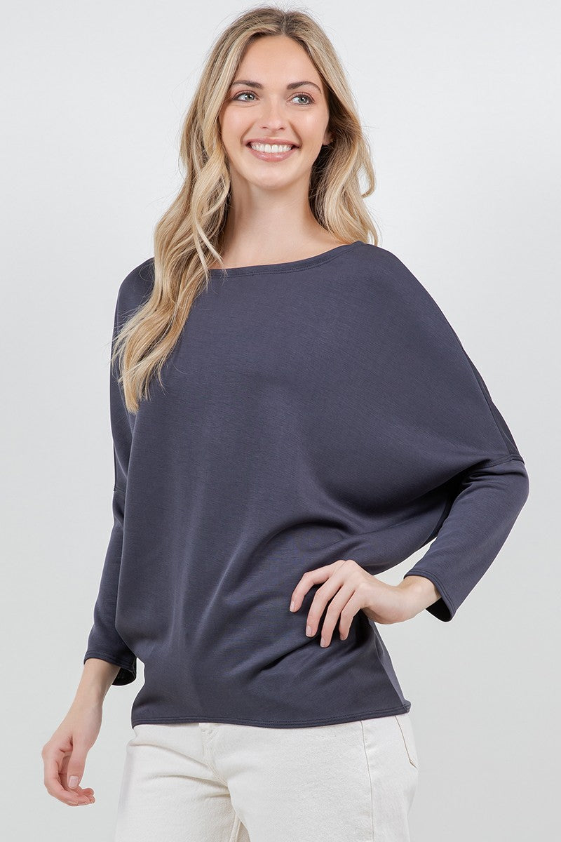 Quinny Boatneck Tunic Top