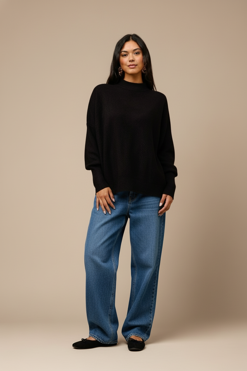 Sheena Cashmere Crew Neck Top