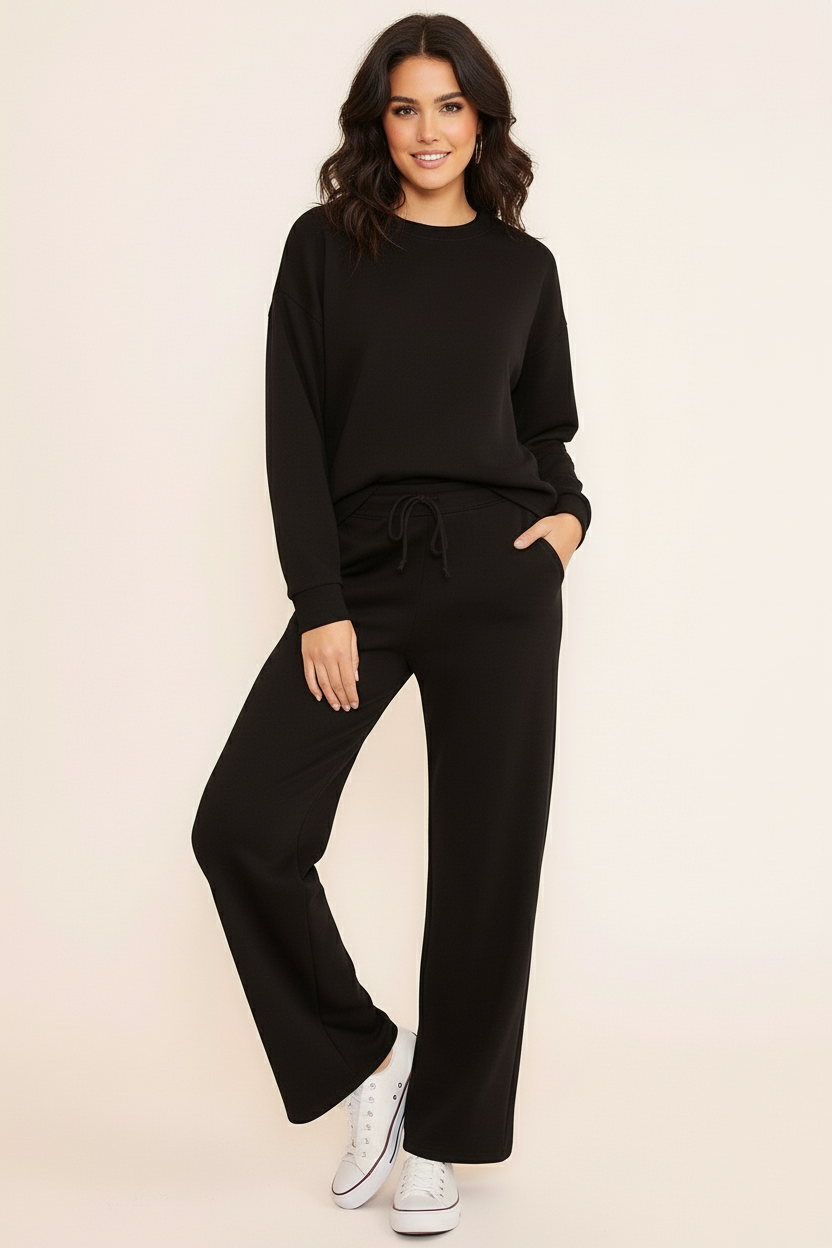 Holly Round Neck Scuba Sweatshirt