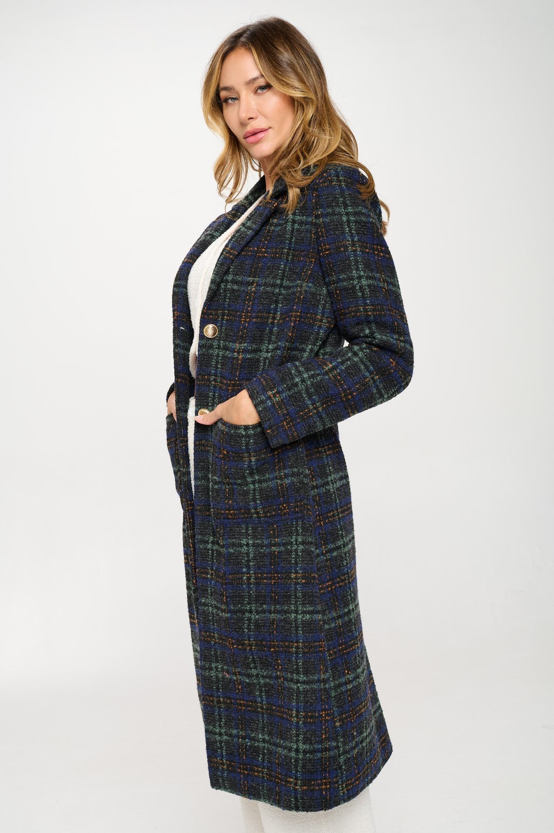 Brittany Plaid Coat