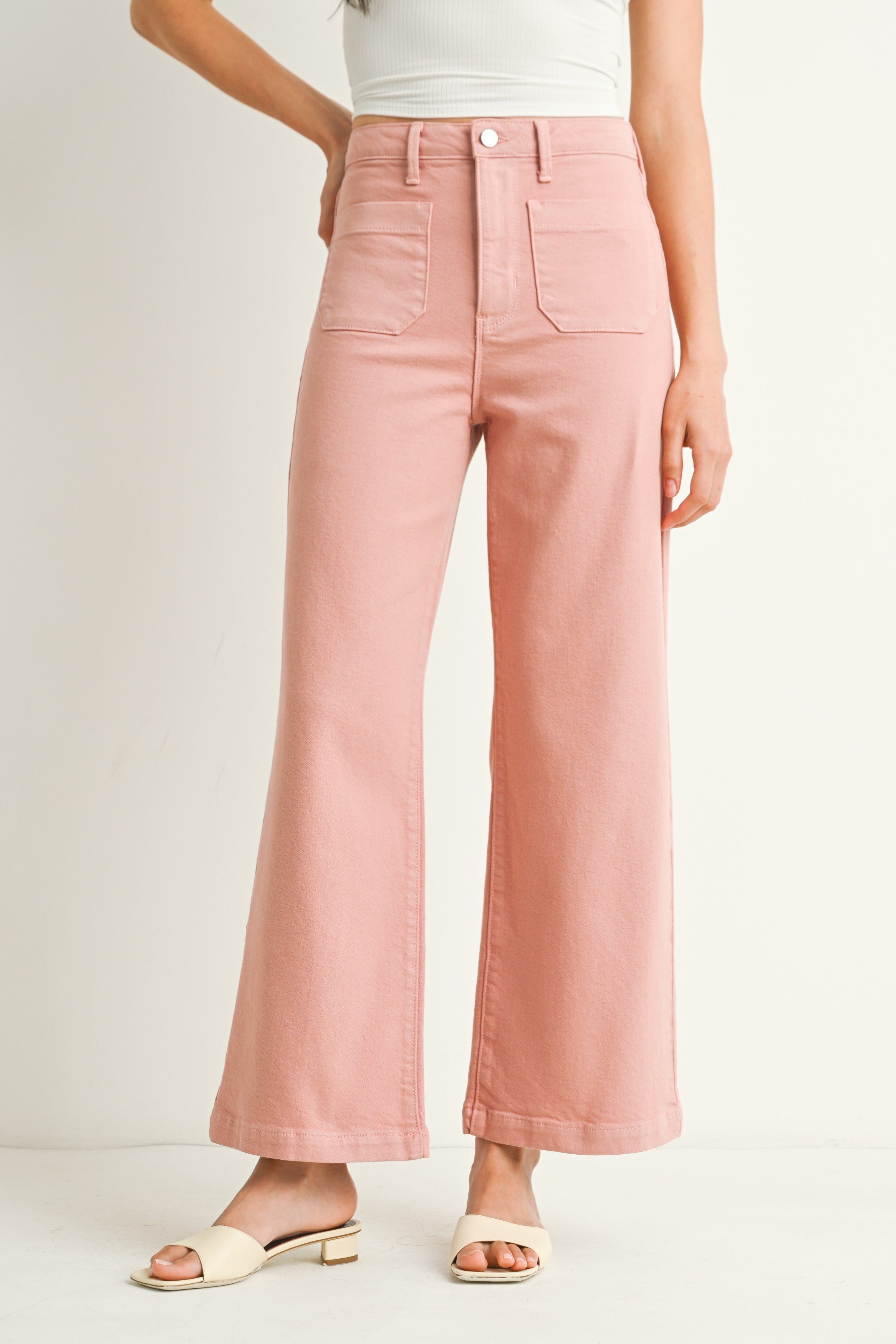 Atlas Patch Pocket Wide Leg Jeans