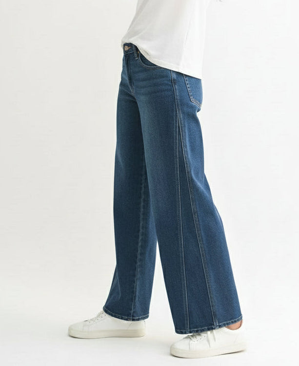 Luci Seamed Wide Leg Jeans