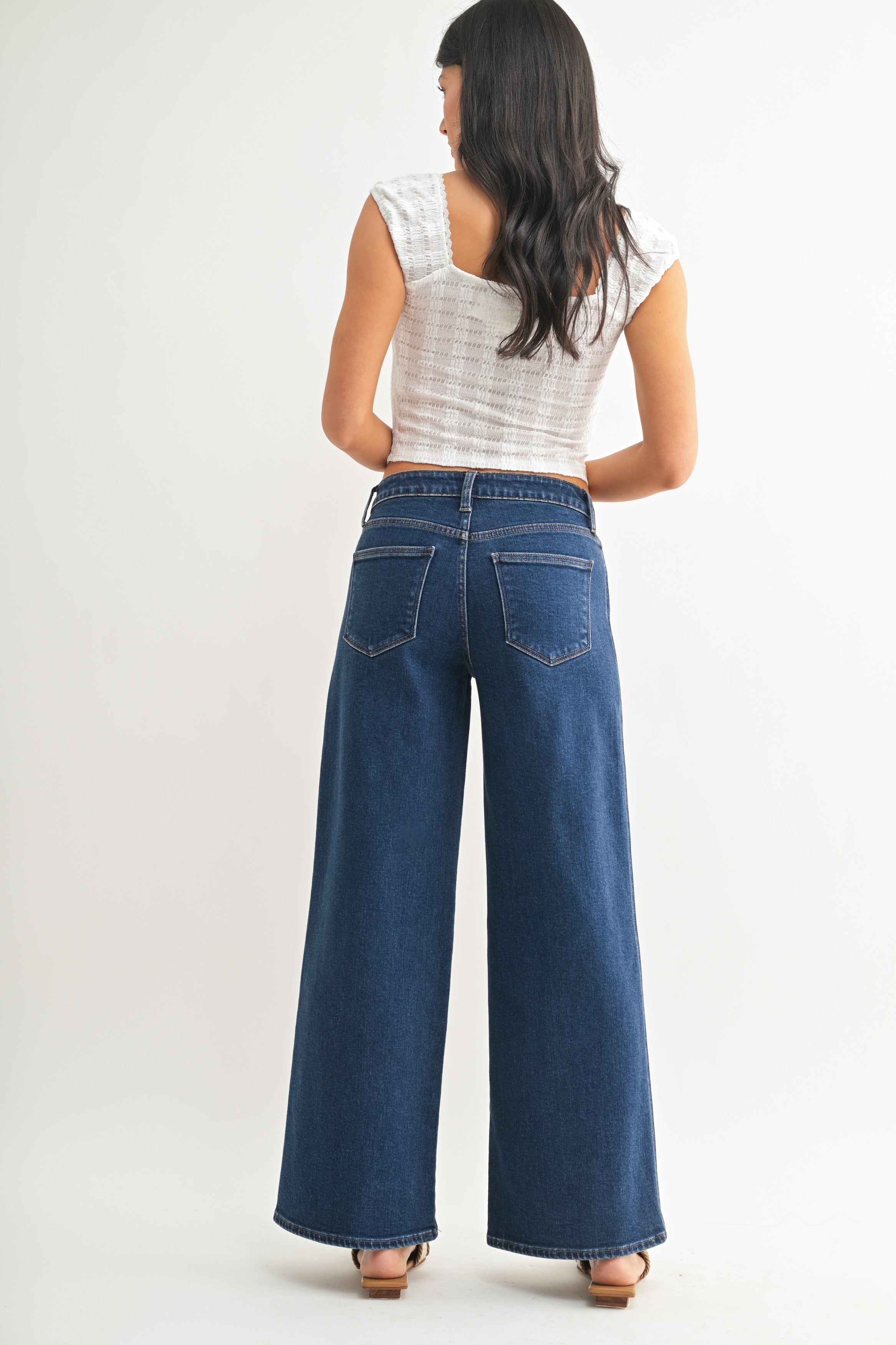 Luci Seamed Wide Leg Jeans
