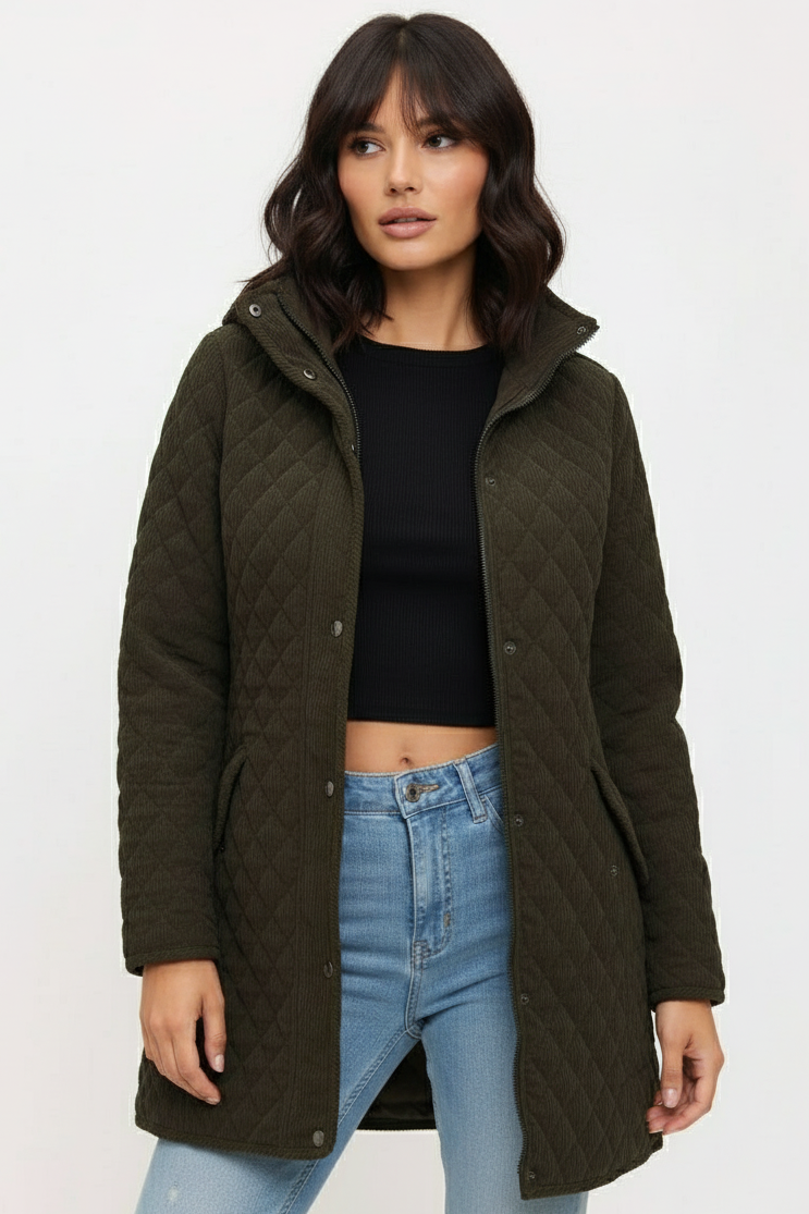 Azalea Corduroy Parka