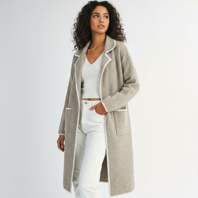 Cassidi Collar Sweater Jacket