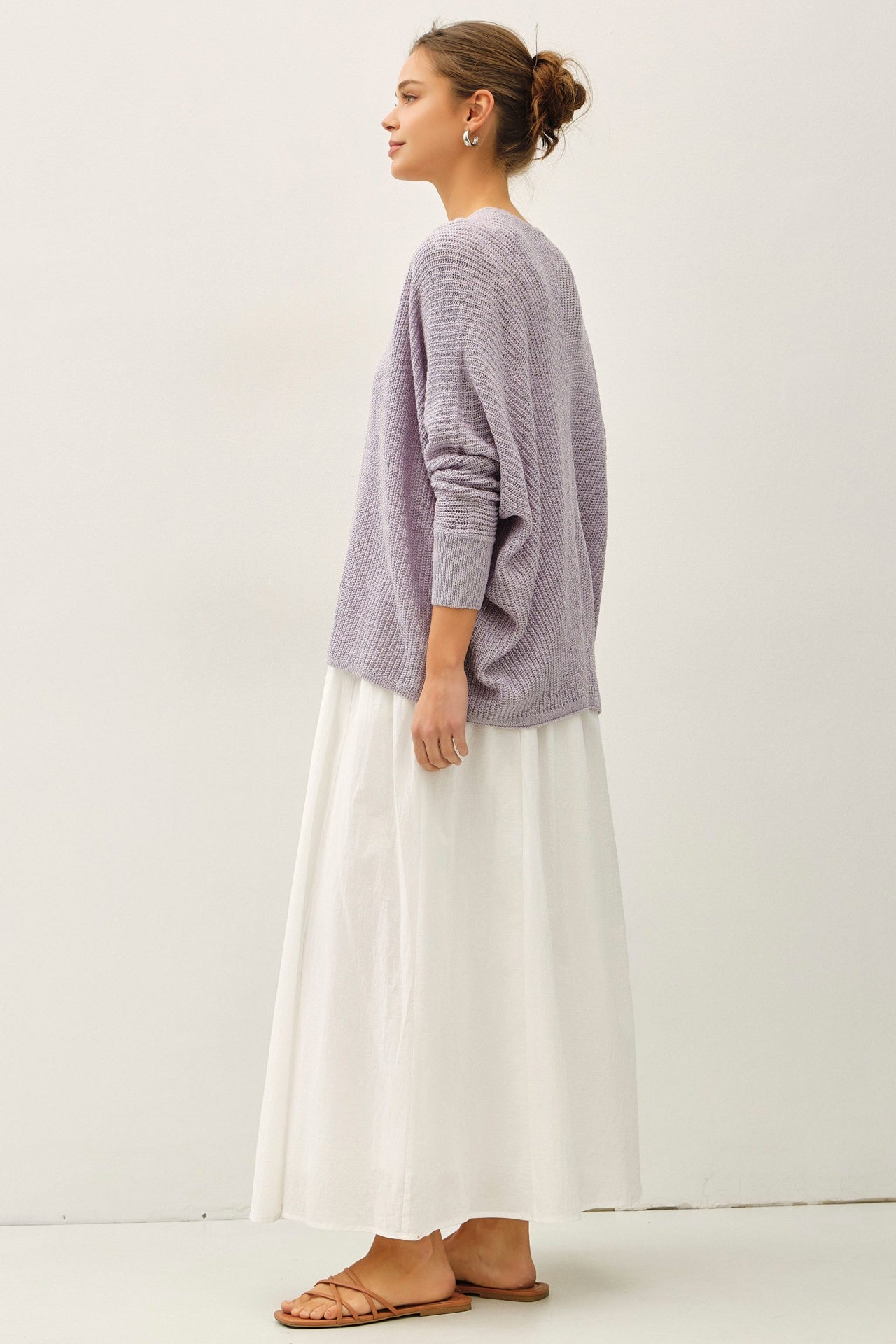 Aya Dolman Sleeve Open Front Cardigan