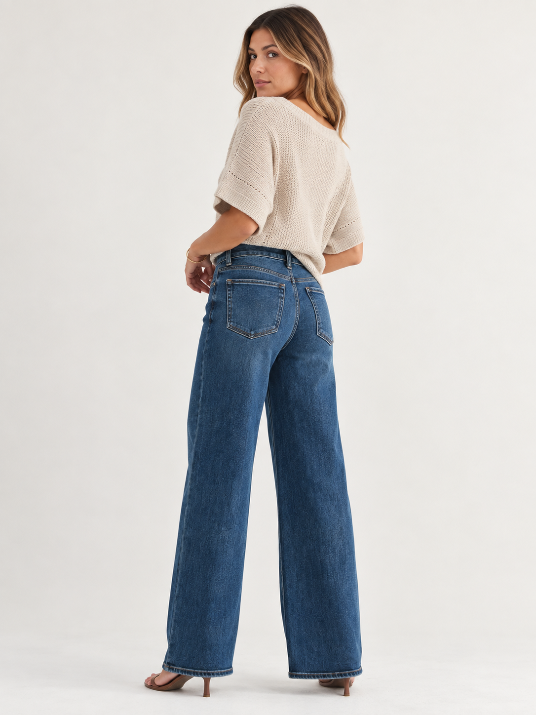 Casie Palazzo Wide Leg Jeans