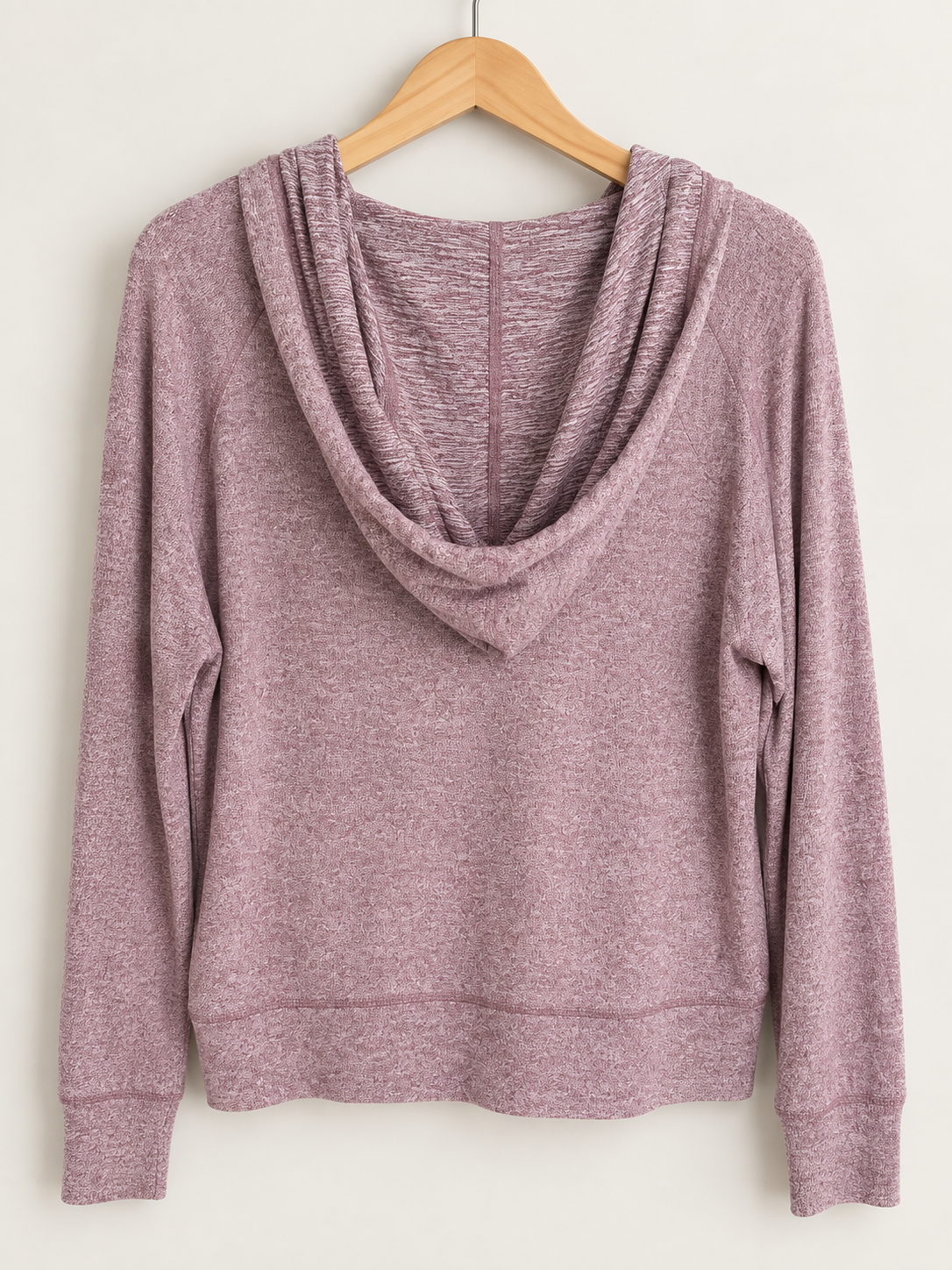 Donny Brushed Hacci Henley Hoodie