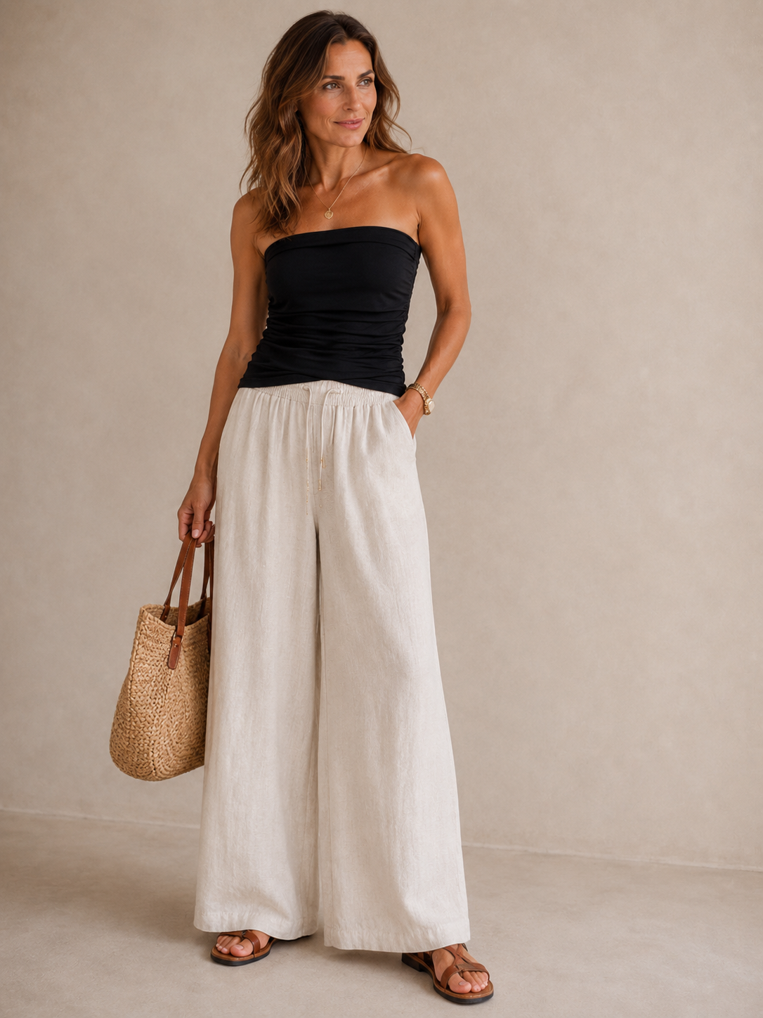 Ava Reversible Strapless Scrunch Knit Top