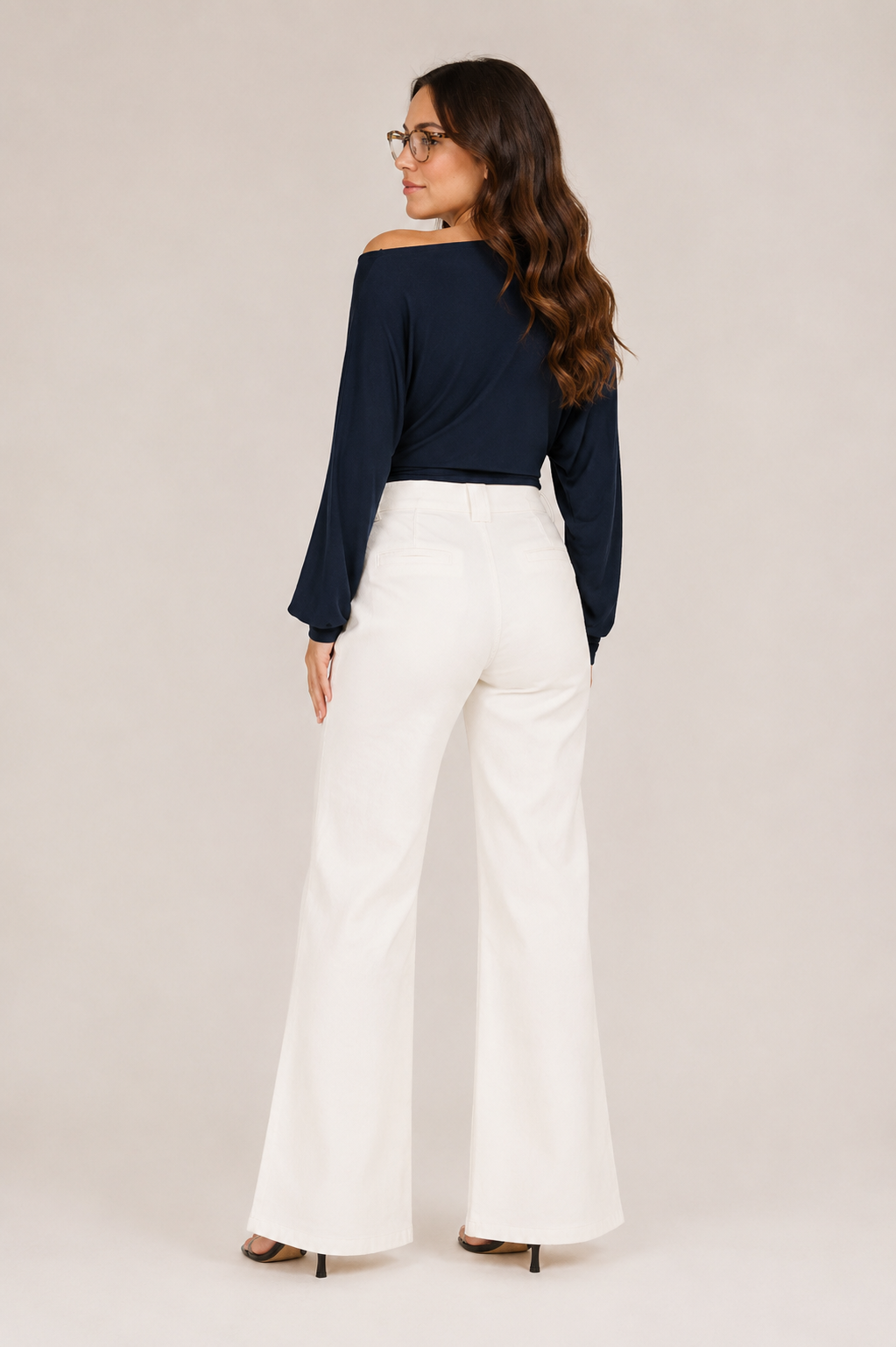 Lennox Patch Pocket Wide Leg Flare Jeans