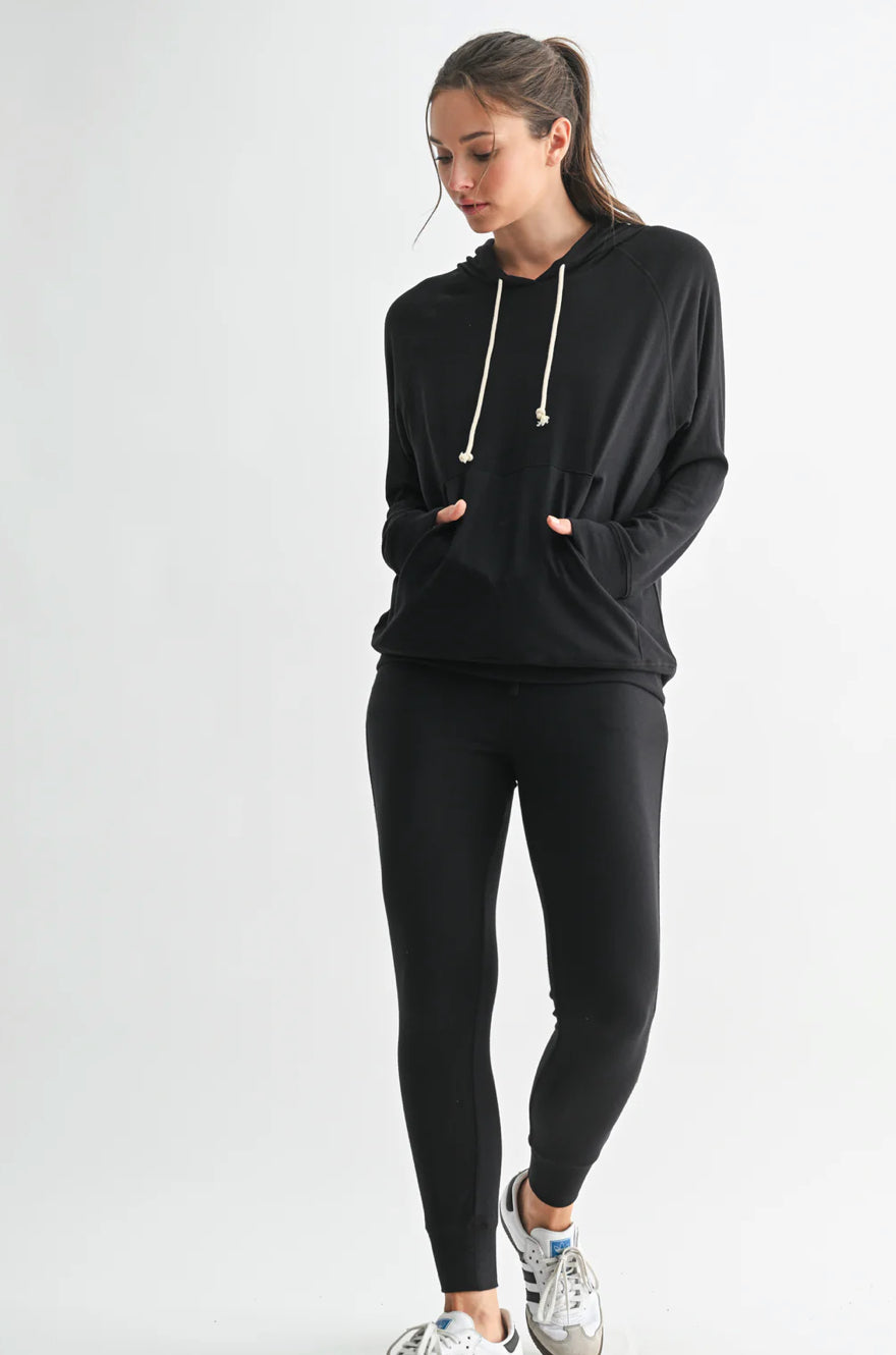 Enya Brushed Hacci Lounge Hoodie
