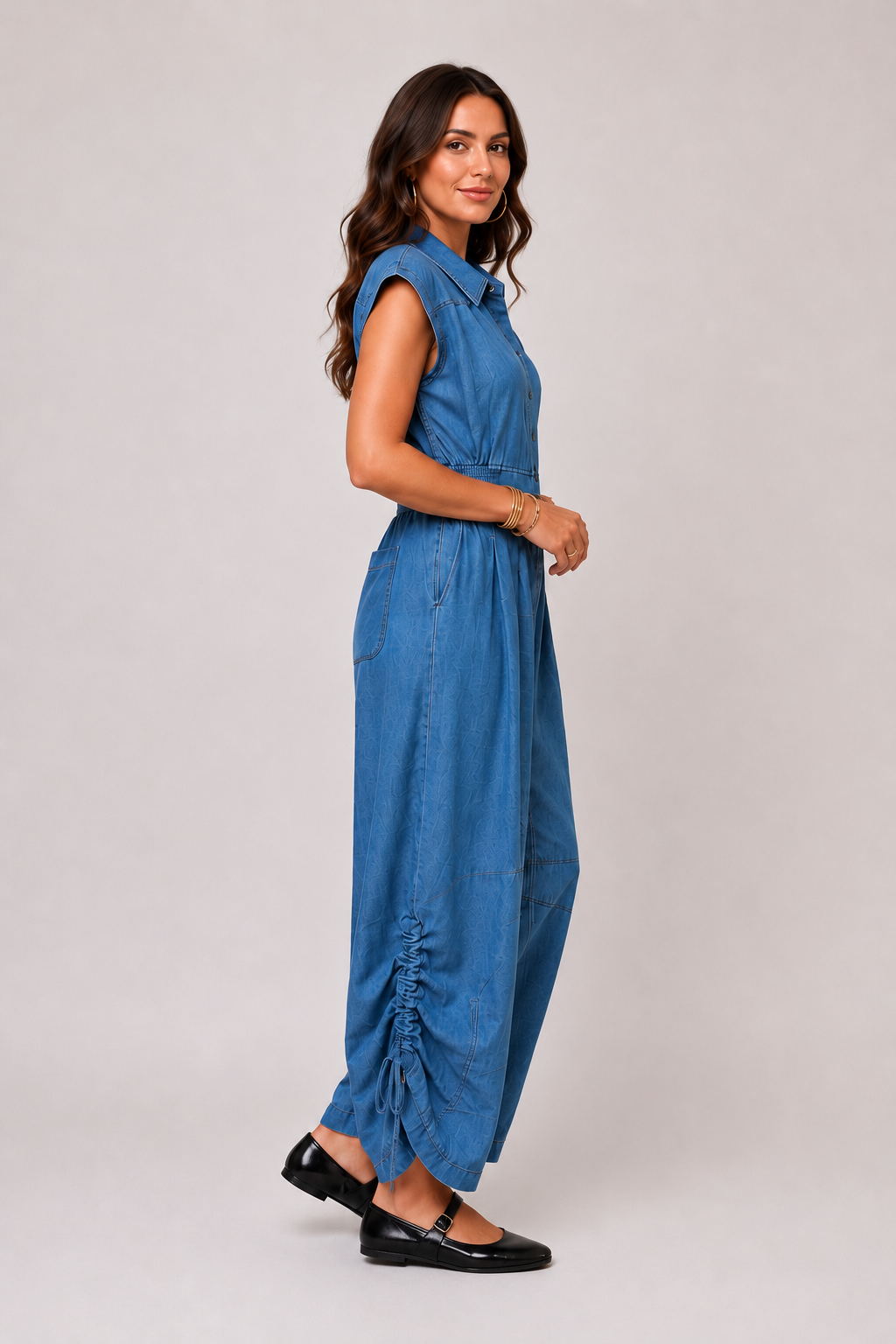 Free me Chambray Jumpsuit
