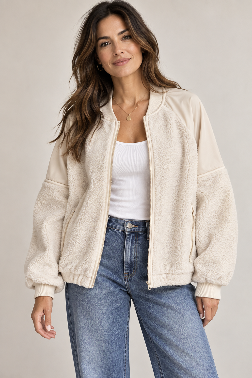 Noah Plush Sherpa Bliss Bomber
