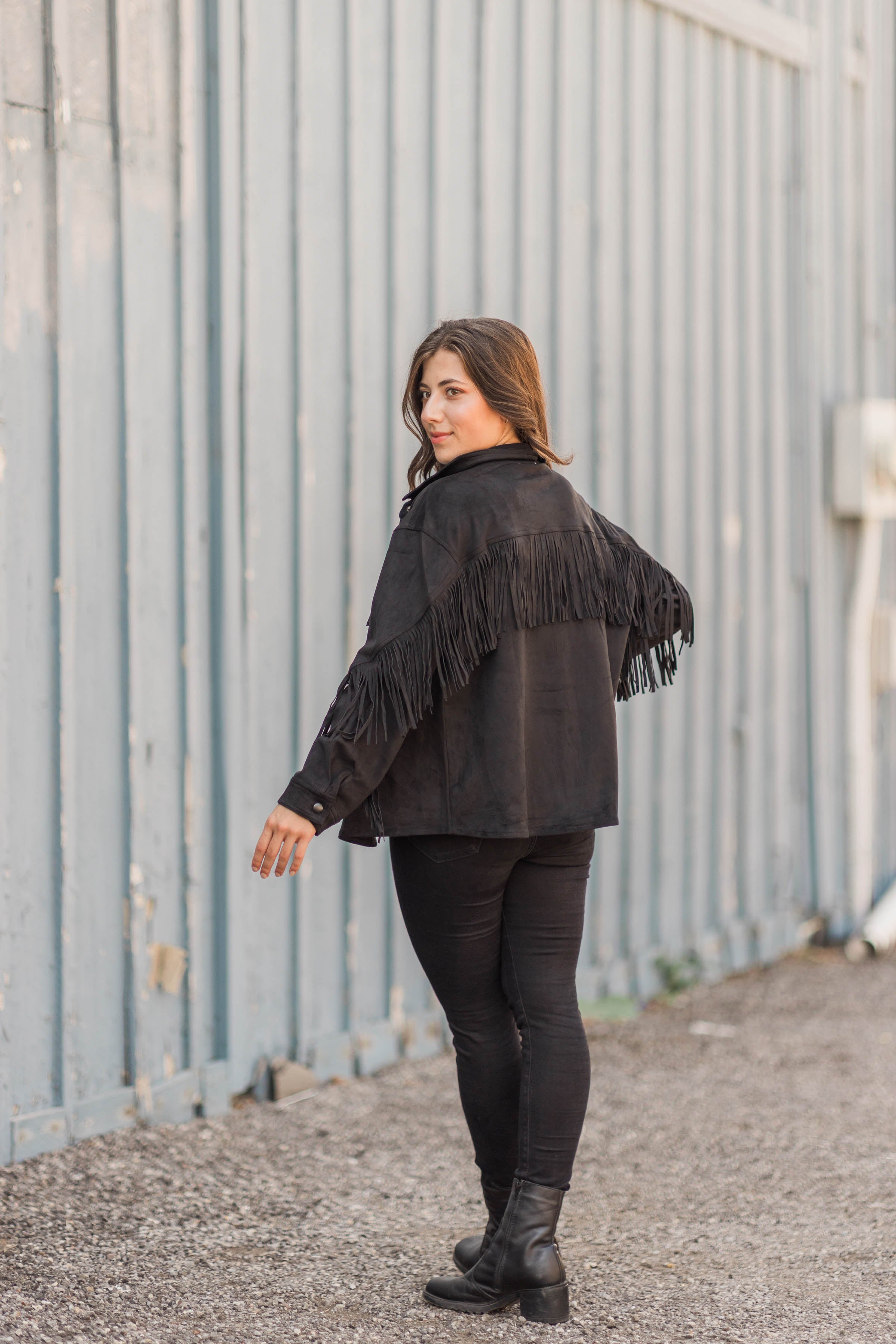 Montanna Microsuede Fringe Jacket