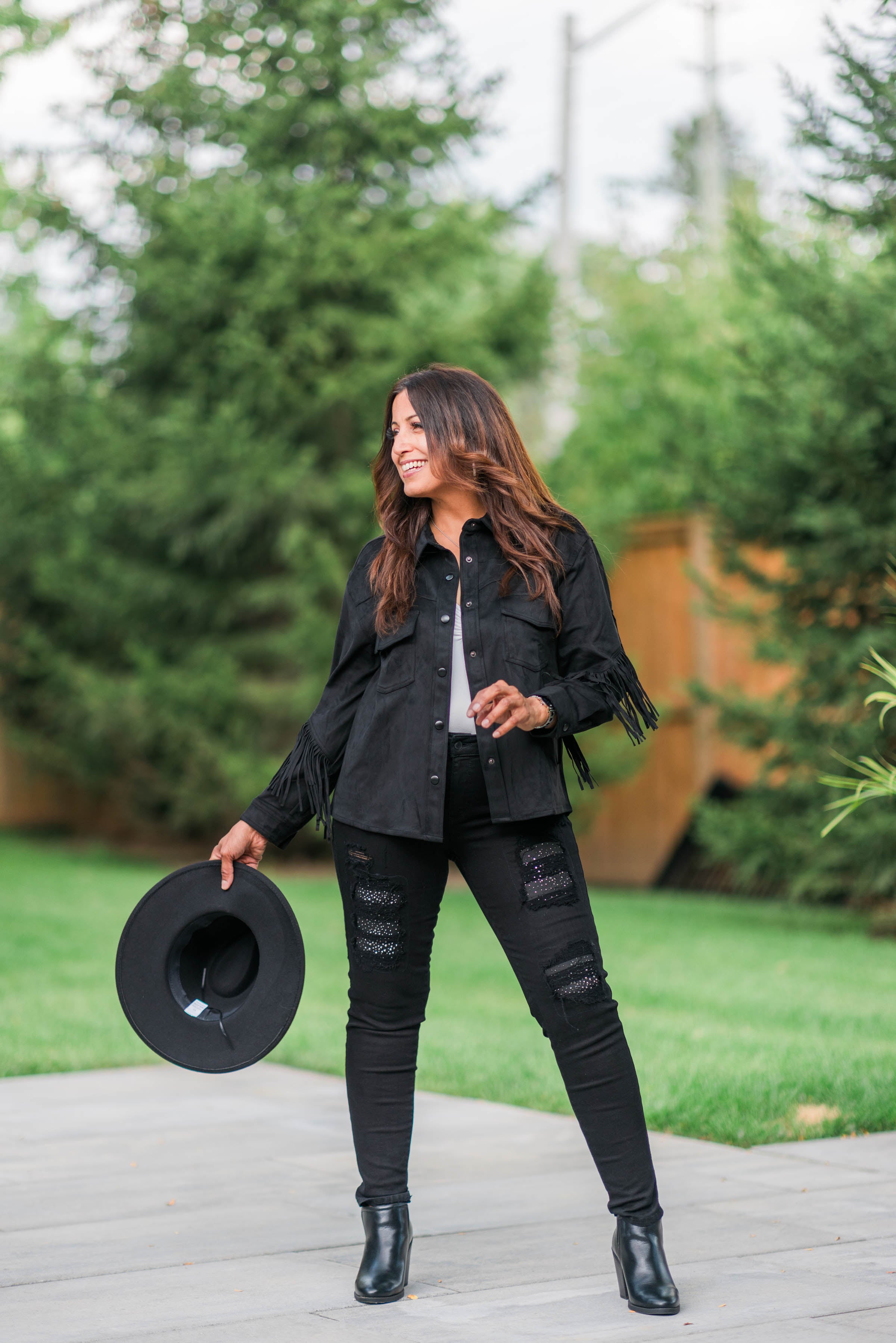 Montanna Microsuede Fringe Jacket