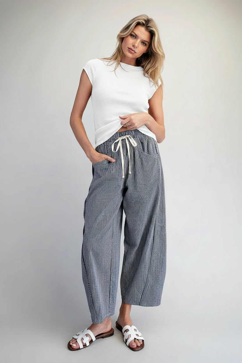 Kenzie Striped Relaxed Fit Pant