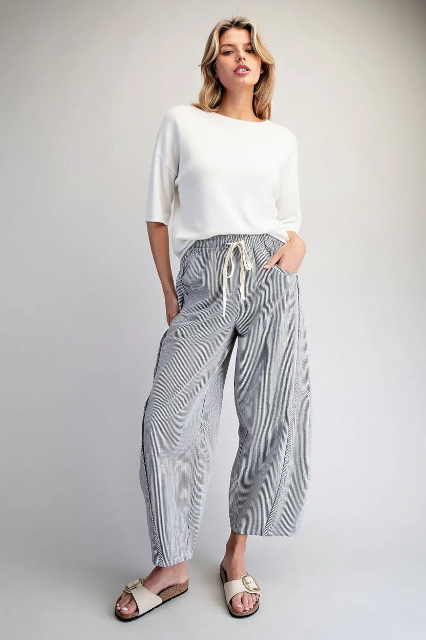 Kenzie Striped Relaxed Fit Pant