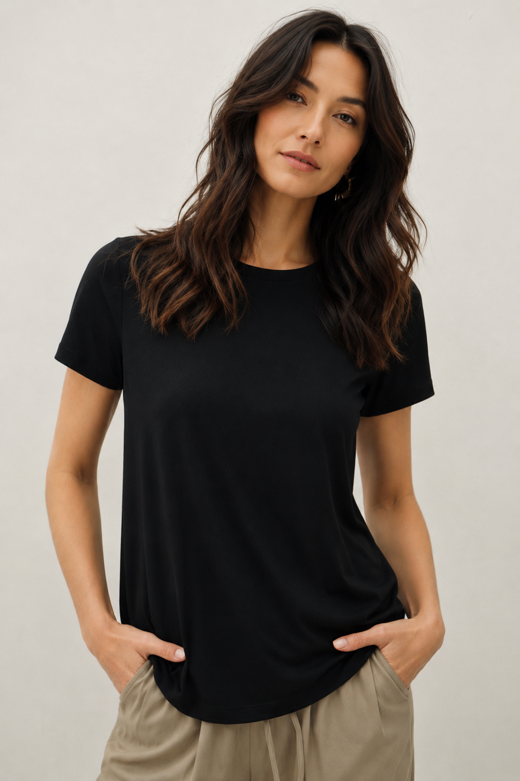 Farah Bamboo/Modal Round Neck Tee