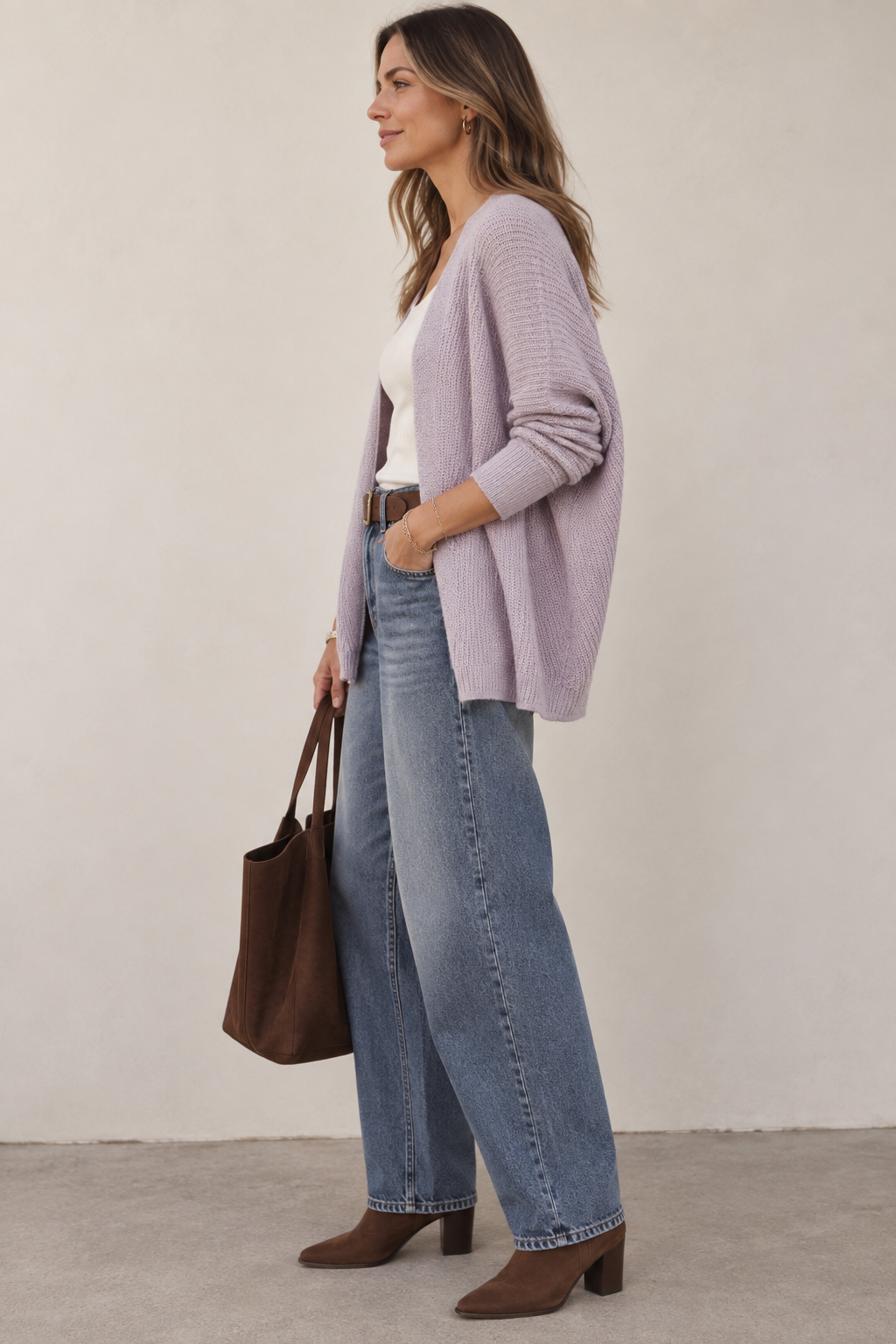 Aya Dolman Sleeve Open Front Cardigan