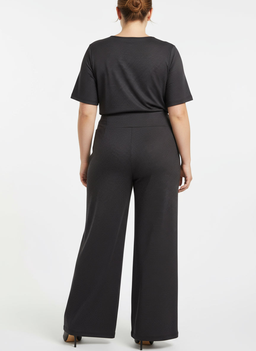 Most Comfortable Wide Leg Slip On Henley Pant