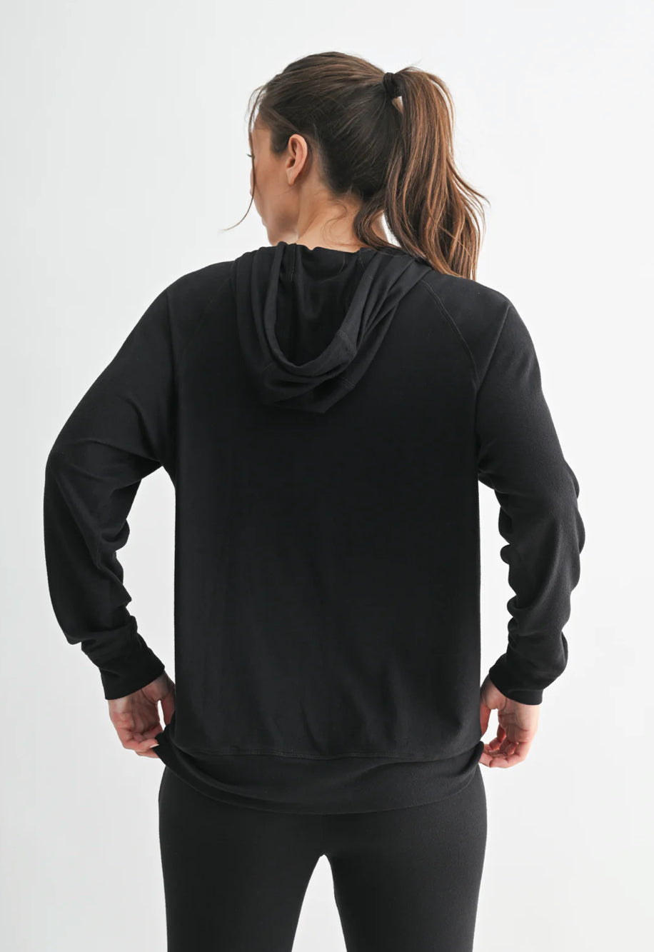 Enya Brushed Hacci Lounge Hoodie