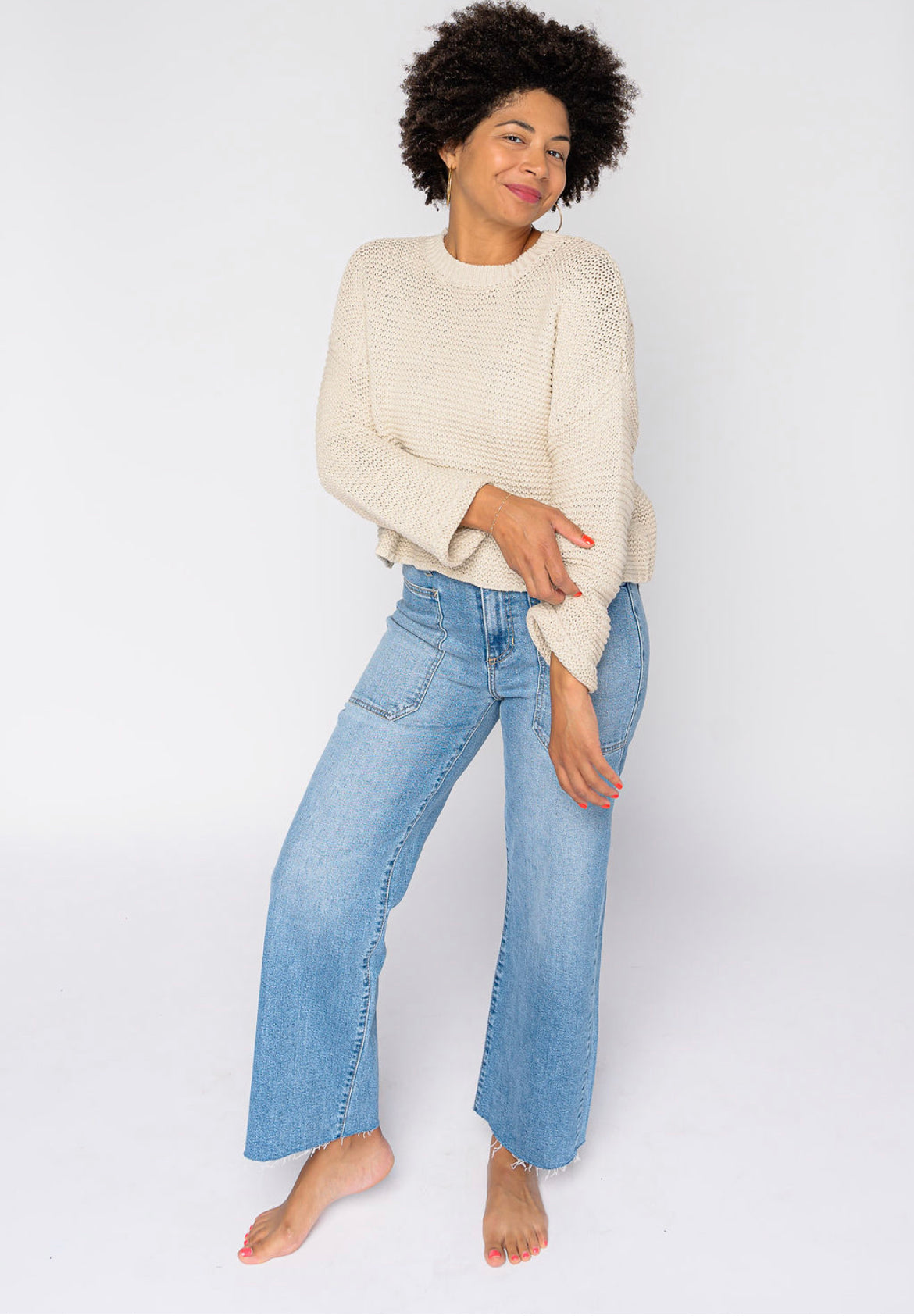 Renata High Rise Utility Wide Leg Pant