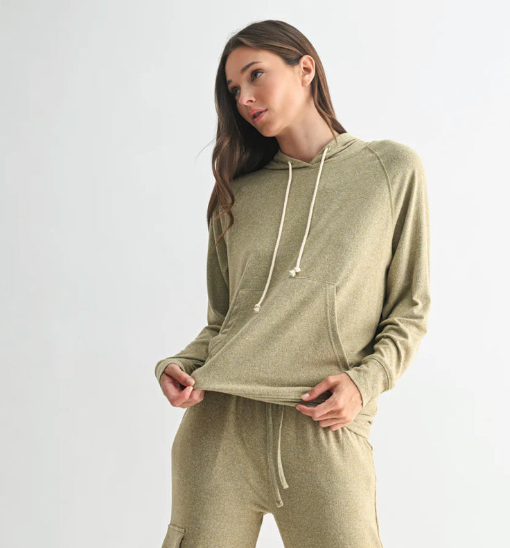 Enya Brushed Hacci Lounge Hoodie