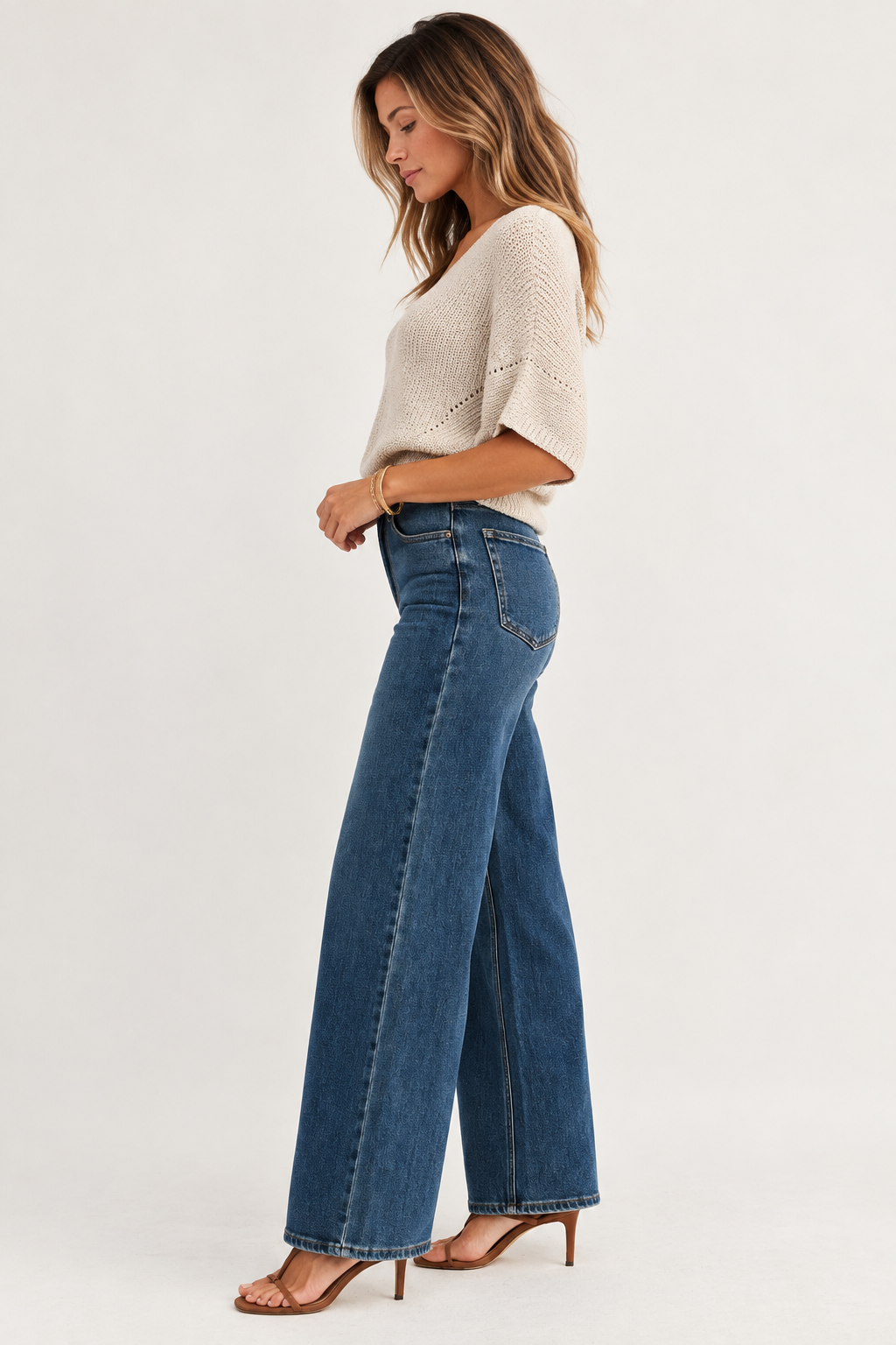 Casie Palazzo Wide Leg Jeans