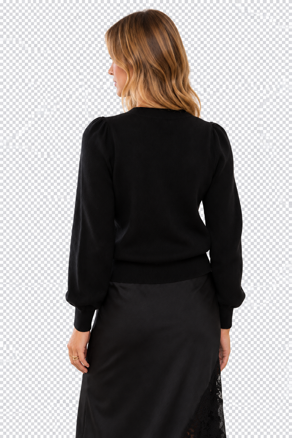 Zana Open-Front Gathered Sleeve Blazer