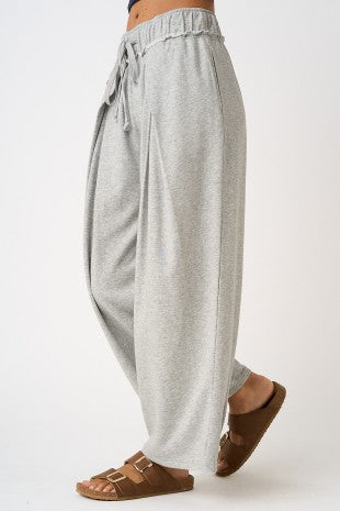 Maria Cotton Knit Balloon Leg Lounge Pant