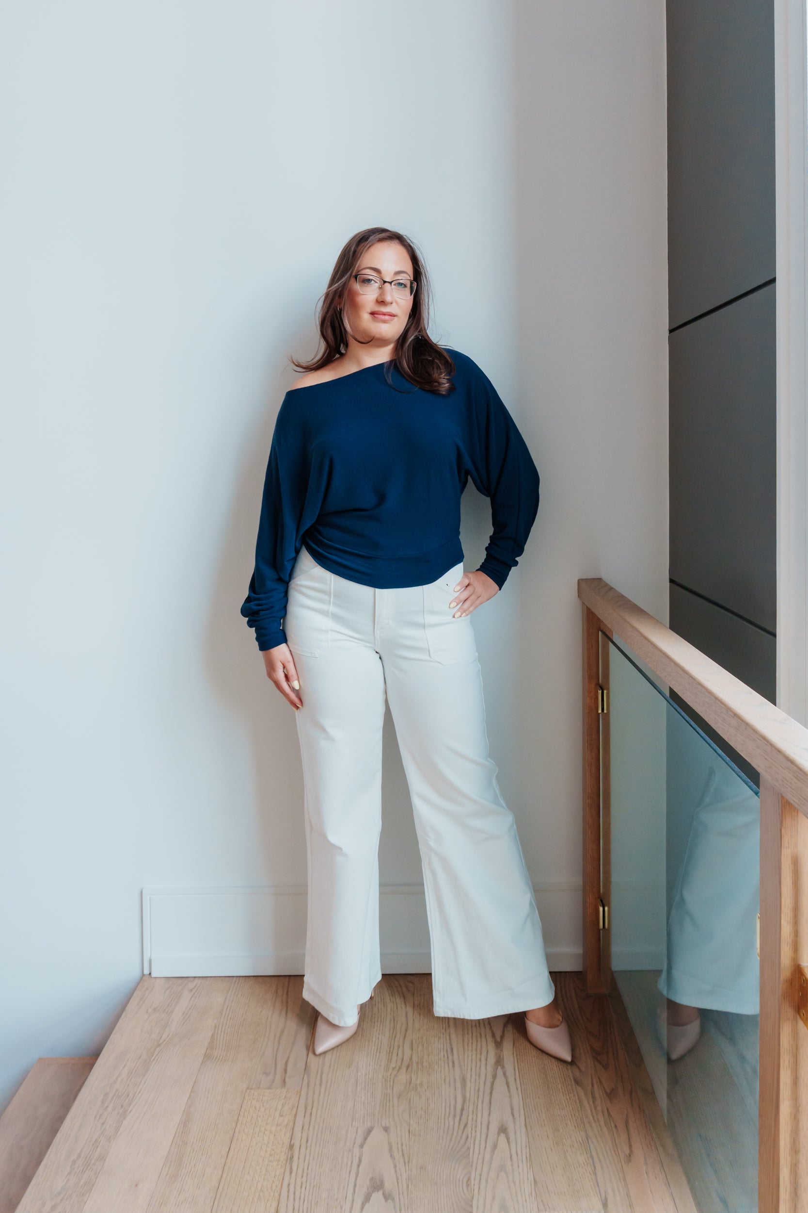 Nora Crepe Boatneck Knit Top