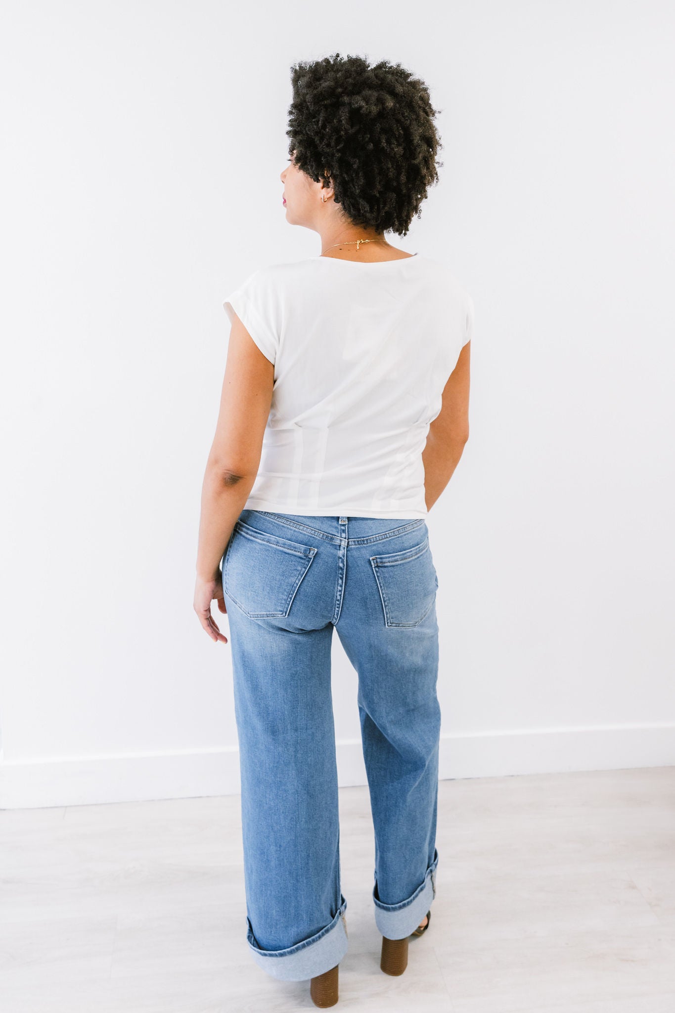 Echo Cuffed Palazzo Jeans