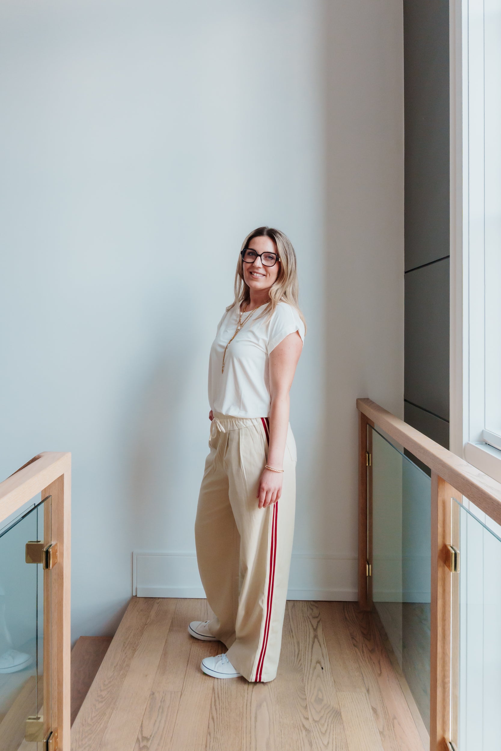 Reina Drawstring Cotton Wide Pants