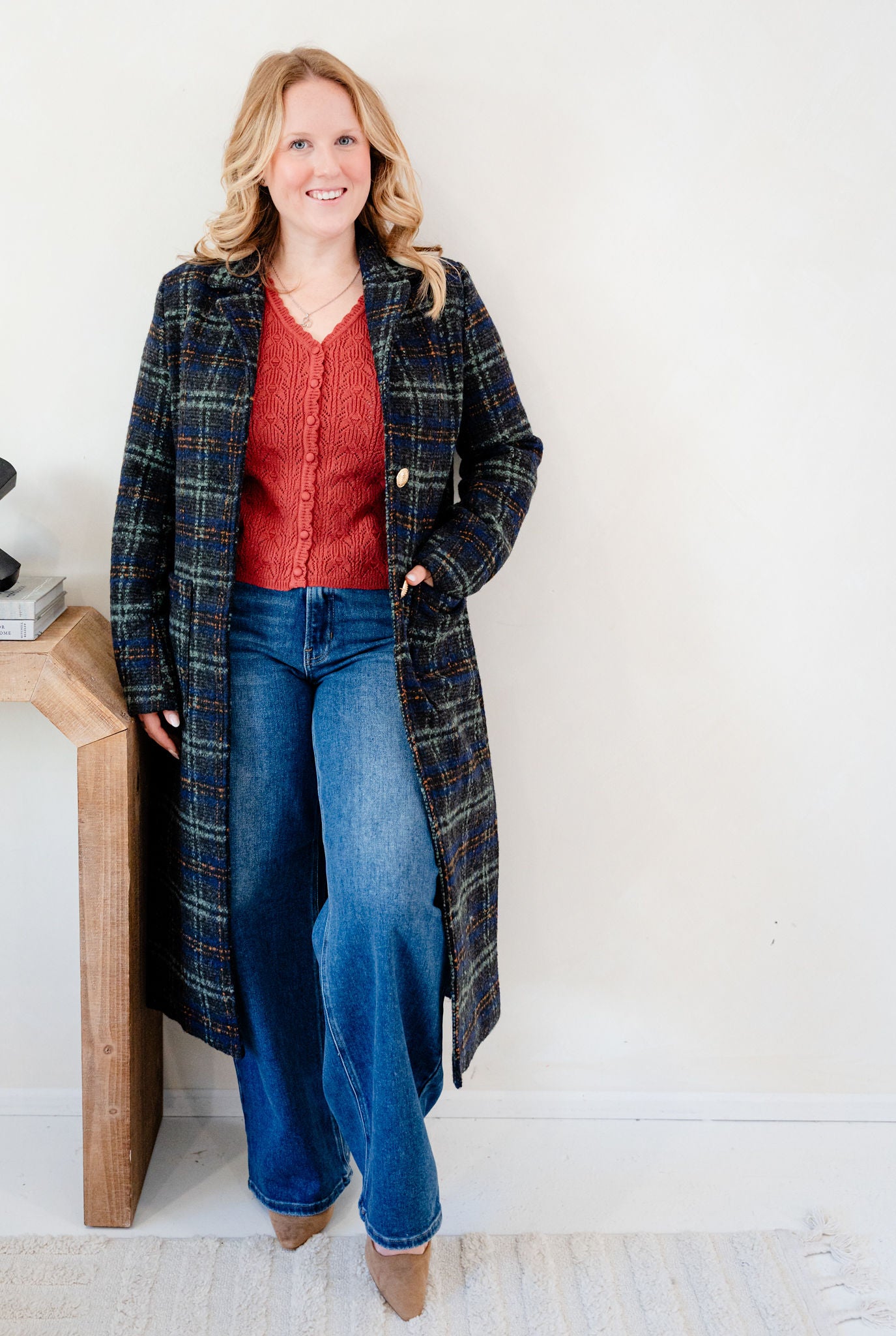 Brittany Plaid Coat