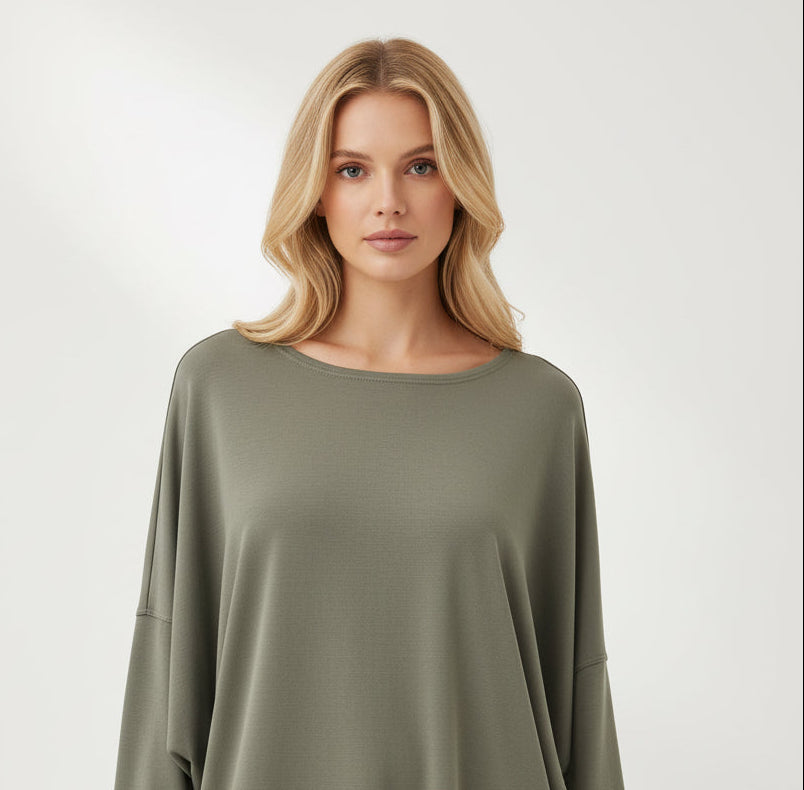 Quinny Boatneck Tunic Top