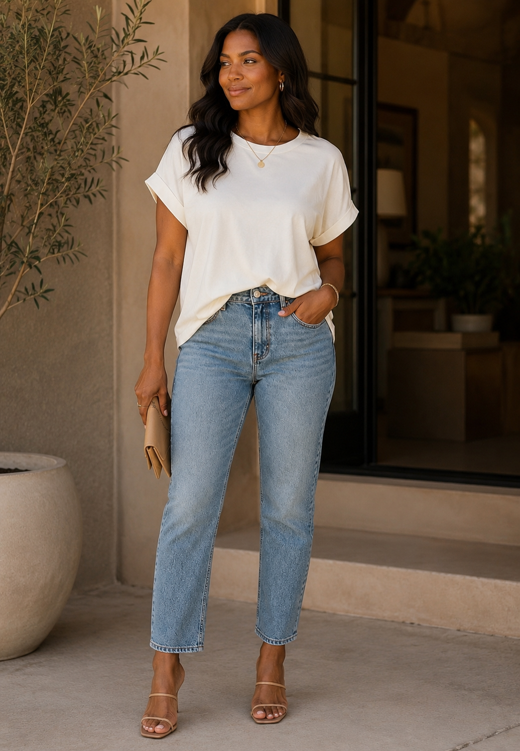 Fiona Bamboo Modal Tee