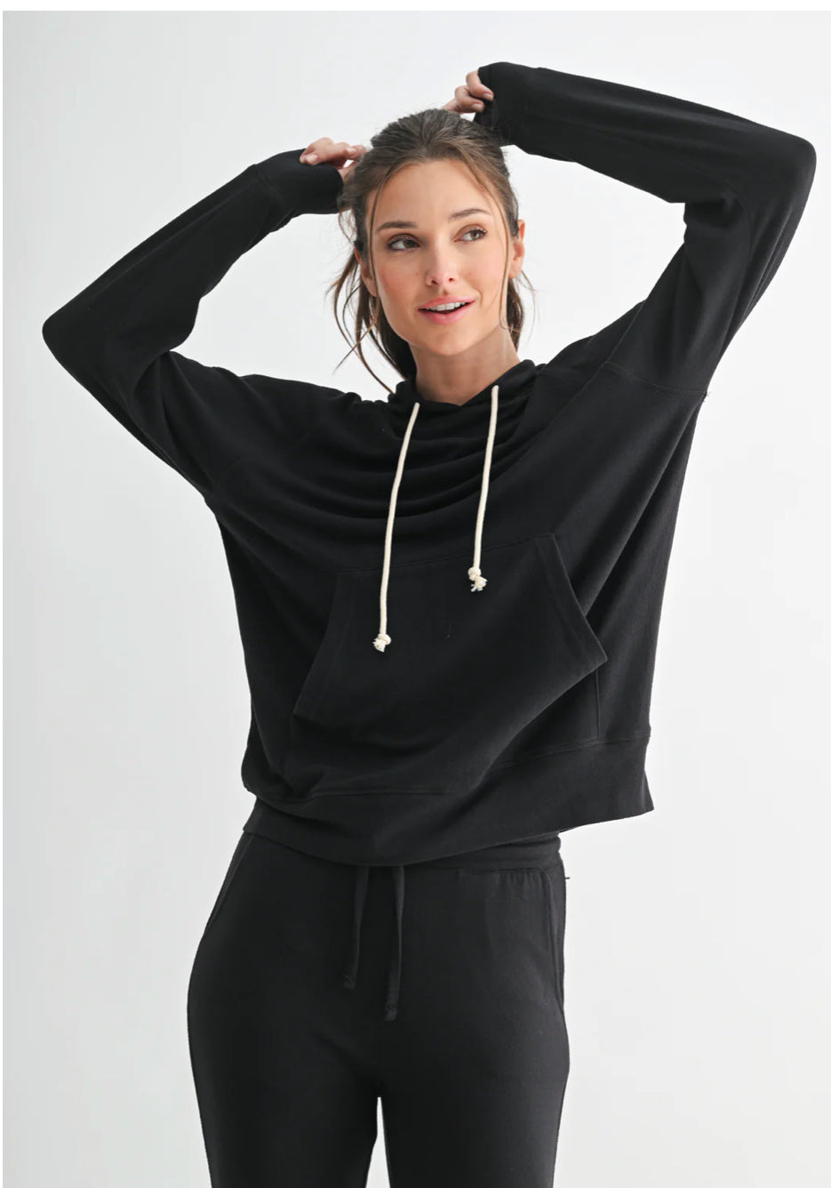Enya Brushed Hacci Lounge Hoodie