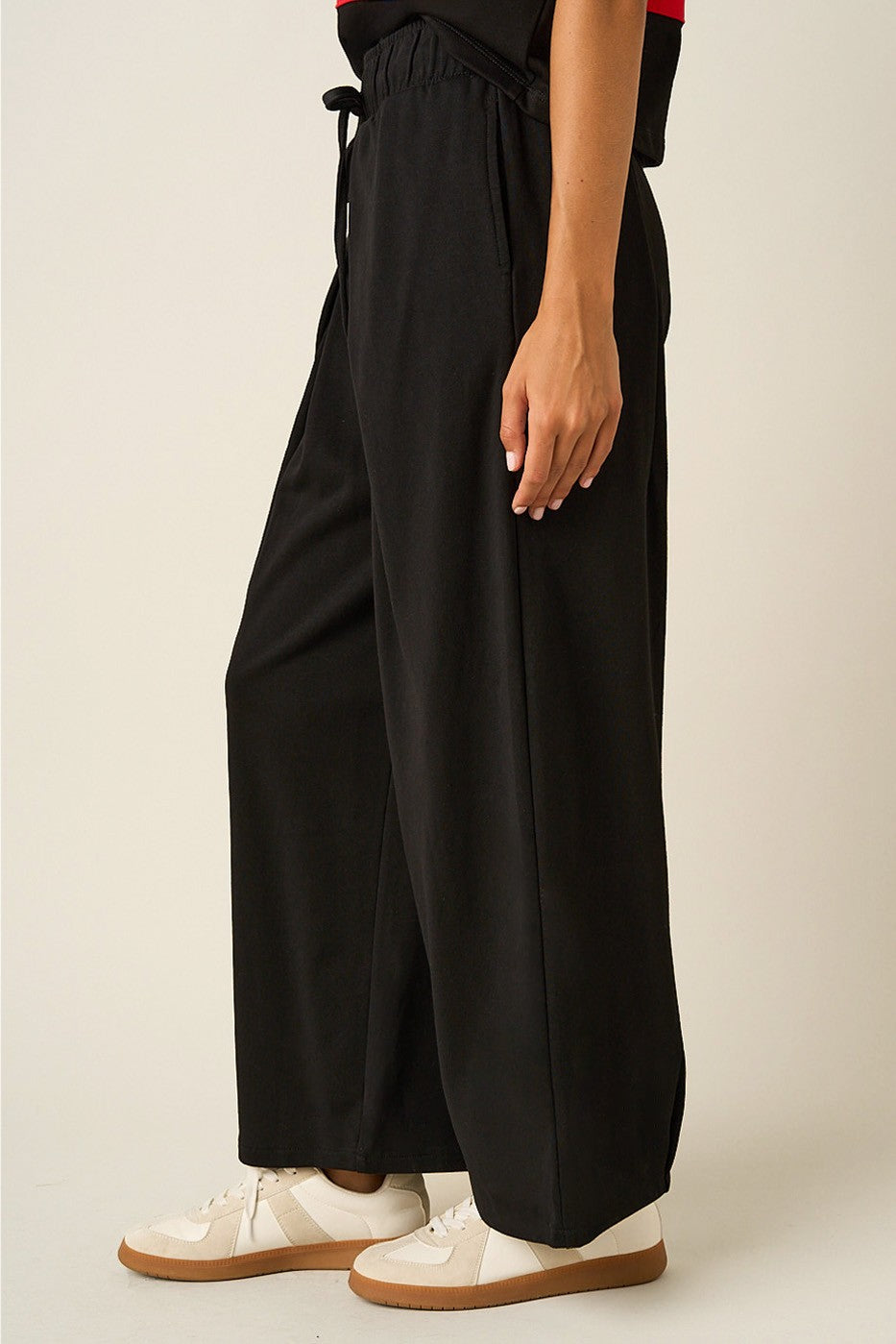 Maria Cotton Knit Balloon Leg Lounge Pant