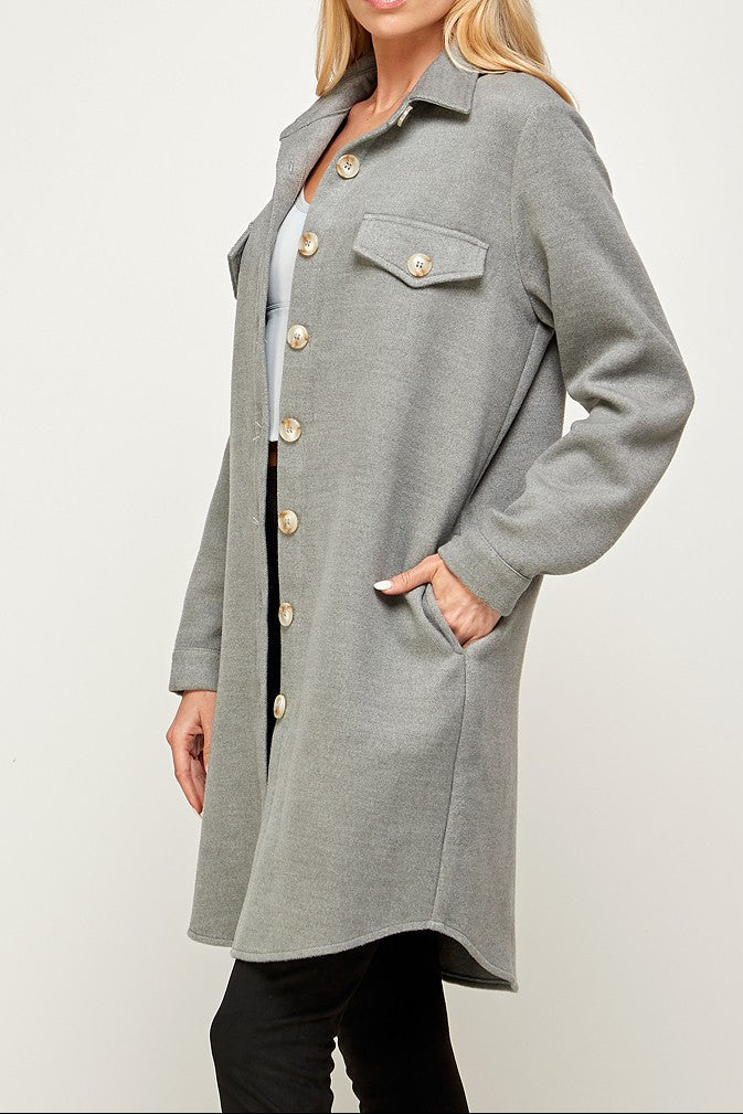 Nylah Oversized Button Down Jacket