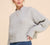Ashlyn Brushed Marled Cable Knit Cropped Mock Neck Sweater