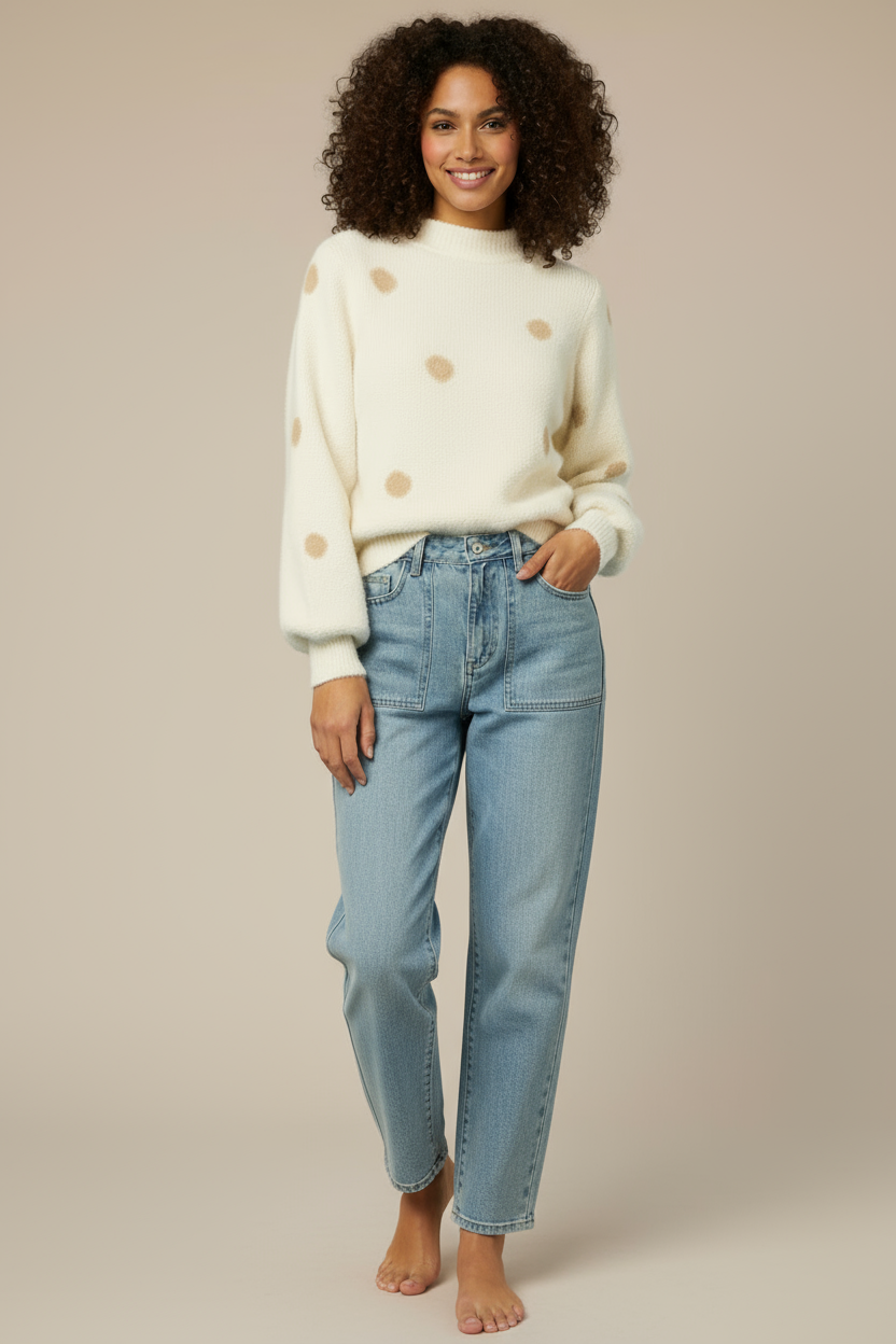 Chantelle Polka Dot Sweater