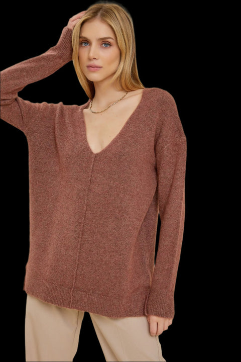 Rita oversized V Neck Sweater