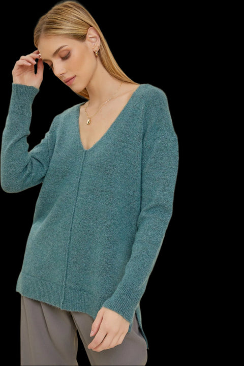 Rita oversized V Neck Sweater