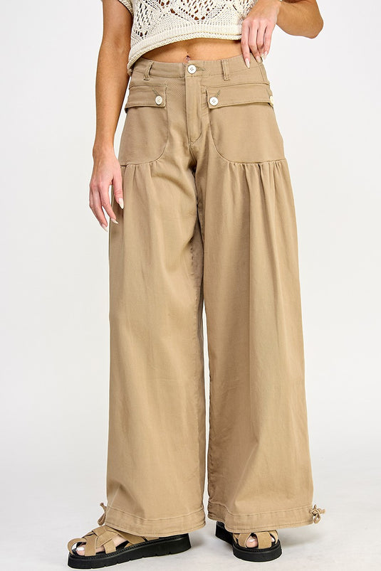 Cute Pants - pants with lots of stretch with pleats & pockets in front